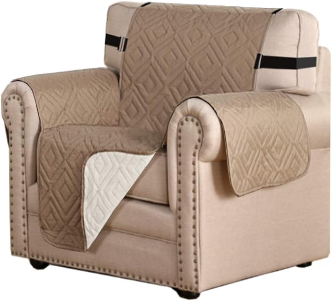 H.VERSAILTEX Reversible Chair Cover Furniture Protector Anti-Slip Couch Cover by HVERSAILTEX
