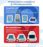 Crystal Cat Litter and Disposable Litter Trays （3 Sets） Compatible - Image 2