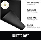 GORILLA GRIP 100% Waterproof Raised Edge BPA Free Silicone Pet Feeding Mat - Image 2