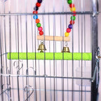 Bird Cage Perch Parrot Sand-Surface Stand 2Pack Grinding Wood Stick Platform - Image 4