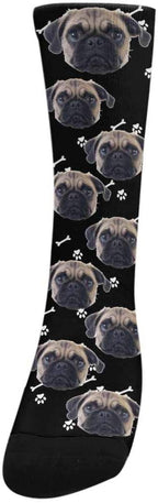 Custom Face Socks, Personalized Dog Lover Pet Photo Picture on Socks Unisex - Image 2