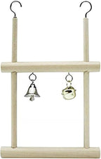 Litewoo Bird Stand Parrot Perches Hanging Swing Natural Wood Stand Platform - Image 5
