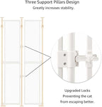 unipaws Transparent Clear Cat Safety Gate, Auto Closing and No Drilling Plus - Image 4