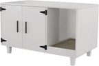 GDLF Modern Wood Pet Crate Cat Washroom Hidden Litter Box Enclosure Furniture - Image 6