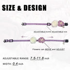 Fupo Purple Cat Collars for Girl Cats Breakaway Kitten Collar - Image 3