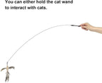 TTcat Cat Feather Toys Suction Cup, 2 Cat Wands, Interactive Toys - Image 5