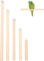 Angoily Natural Wood Bird Perch Stand Set, Parakeet Perches, 11 Inch Parrot by Angoily