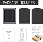 【PATAPLUS】 Aluminum French Large Dog Door, Strong Double Magnetic Flaps - Image 7
