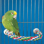 JW Pet Comfy Perch For Birds Flexible Multi-color Rope, Small - Image 4