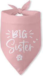 Big Sister Dog Bandana Pregnancy Announcement Gender Reveal Baby Announcement by PwrlveiutforYou
