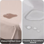 DUJUIKE Waterproof Bed Cover for Dog and Cats, Pet Hair Resistant Bed Sheet - Image 2
