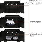 unipaws Black Cat Litter Box Enclosure Furniture, Kitty Hidden Cover, Concealed - Image 4