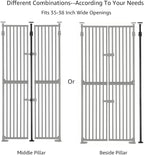 unipaws 75" High Extra Tall Cat Gate, Auto Closing and No Drilling Safety Gate - Image 6