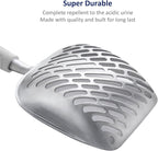 WePet Cat Litter Scoop, Aluminum Alloy Sifter, Kitty Metal Scooper, Deep Shovel - Image 5