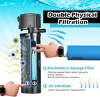 Aquarium Filter for 75-200 Gallon Tank, U-V Fish Tank Green Clean Machine - Image 3