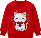 Toddler Baby Girls Cotton Sweater, Long Sleeve Crewneck Sweatshirt Pullover by Unknown