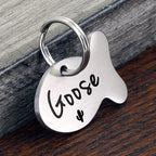Ultra Joys Cat ID Tag Personalized Pet Tags, Durable Stainless Steel Small Pet - Image 2