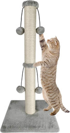 Dimaka 29'' Cat Scratching Post, Natural Sisal Rope Scratcher Post, Kitten Claw by DIMAKA