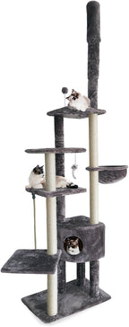 Furhaven 100"-113" Tall Cat Tree - Image 4