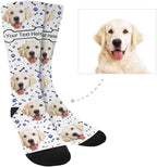 MyPupSocks Custom Personalized Photo Pet Face Socks, Cat and Dog Tracks Paws - Image 3