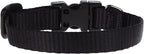 LupinePet Basics 1/2" Black 6-9" Adjustable Collar by LupinePet