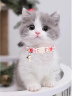 Cat Collar-2 Pack Cute Cat Collars Peach & Lemon Print Breakaway - Image 6