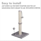 MECOOL Cat Scratching Post Premium Basics Kitten Scratcher Sisal Scratch Posts - Image 7