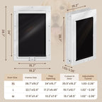 XL Dog Door for Door, Never Rust Plastic Extra Large Doggy Door for Interior - Image 7