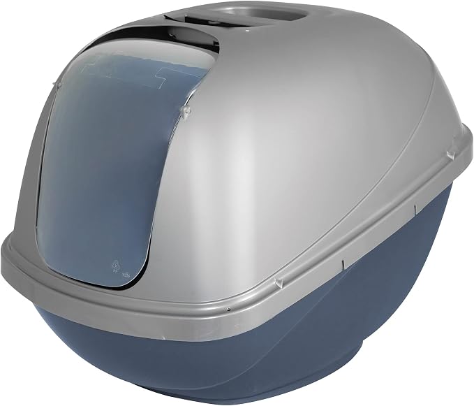 Petmate Basic Hooded Cat Litter Pan, Made in USA, 18.8"L x 15.2"W x 14"H by Petmate