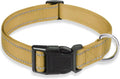 Reflective Dog Collar with Buckle Adjustable Safety Nylon Collars by BOOMIBOO