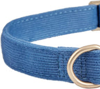 Soft Cotton Dog Collar with Metal Buckle Adjustable Heavy Duty Comfy Corduroy - Image 4