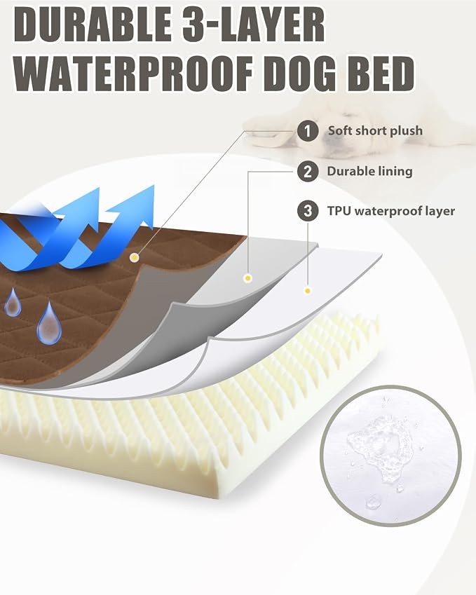 Orthopedic XL Dog Beds Large Sized Waterproof - Image 3