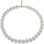 Chunky Pearl Dog Collar Large Breed, Adjustable Dog Necklace, Beaded Dog Collar - Image 7
