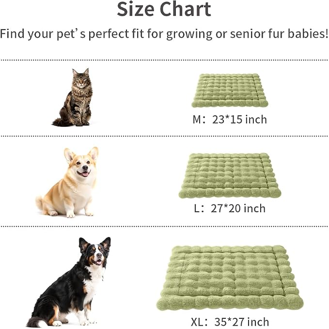 Self-Warming Dog Bed, Plush Faux Fur Mat - Image 9