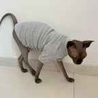 Sphynx Hairless Cats Shirt Cotton Cat Turtleneck Sweater Pullover Kitten - Image 4