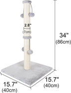 Dimaka 34'' Cat Scratching Post, Cat Scratching Post, Cat Scratcher - Image 2