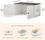 HOOBRO Cat Litter Box Enclosure, Hidden Litter Box Furniture - Image 5