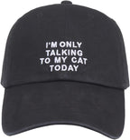 Cat Mom & Dad Hats for Proud Cat Parents | for Men & Women | Embroidered Text by Hatphile