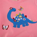 Toddler Baby Girls Cotton Sweater, Long Sleeve Crewneck Sweatshirt Pullover - Image 3