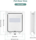 Small Doggie Door with Magnetic Locking Panel - Image 2