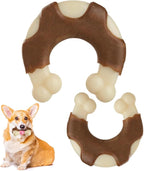 Durable Nylon Dog Bones, 2 Pack Dog Toys by Geeyteek