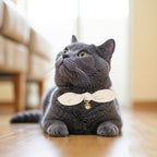 Bunny Ear Cat Collar with Bell and Bow Tie, Breakaway Cute Bowtie Kitten Collars - Image 5