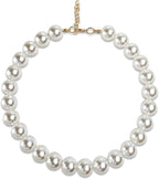 Chunky Pearl Dog Collar Large Breed, Adjustable Dog Necklace, Beaded Dog Collar - Image 7