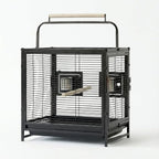 Bird Travel Carrier Cage, 19Inch Wrought Iron Small Bird Cage - Image 6