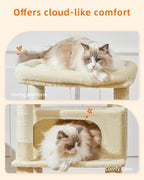 Taoqimiao Cat Tree, 49-Inch Cat Tower - Image 6