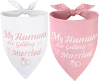 SZEE Bridal Shower Gifts for Bride, 2 Pack My Humans are Getting Married Dog by SZEE