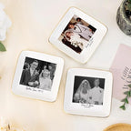 Custom Photo Ring Dish, Personalized Polaroid Picture Trinket Tray, Wedding - Image 8