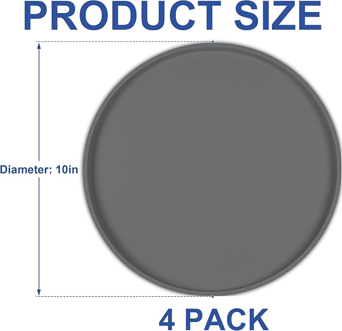 4 PCS Thickened Pet Silicone Food Mat, Nonslip Waterproof Cat Dog Feeding Bowl - Image 8