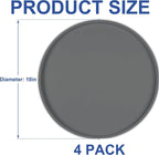 4 PCS Thickened Pet Silicone Food Mat, Nonslip Waterproof Cat Dog Feeding Bowl - Image 8