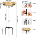 Standing Bird Bath Bird Feeder Bowl - Image 4